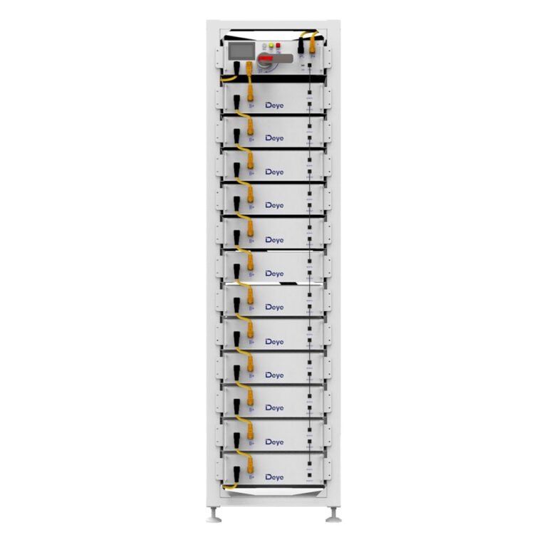 Набор аккумуляторов Deye BOS-G High Voltage 61,44кВт·ч (12×5,12кВт·ч) с BMS и монтажной рамой