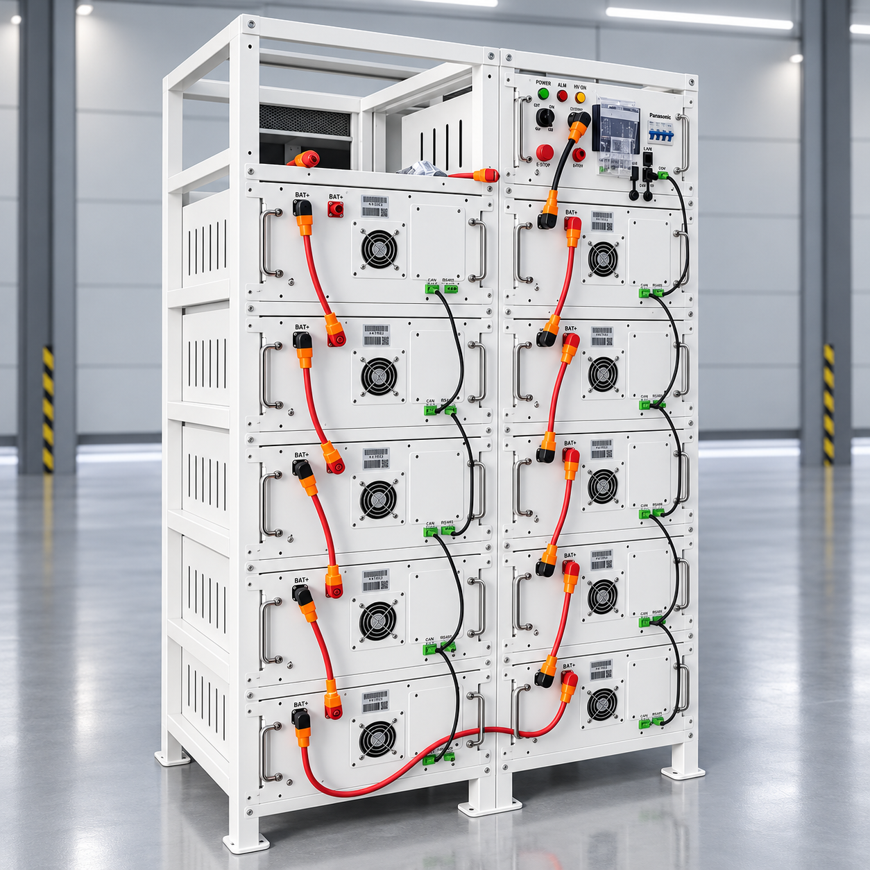 Набор аккумуляторов Deye LiFePO4 High Voltage 71,5 кВт·ч с BMS без монтажной рамы