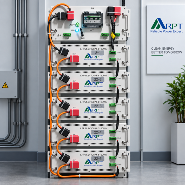 Набор аккумуляторов LiFePO4 High Voltage 61,44кВт·ч (12×5,12кВт·ч) с BMS и монтажной рамой